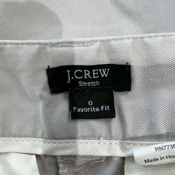 J. Crew Favorite Fit Stretch Khaki Capri Size 0 - Picture 4 of 10